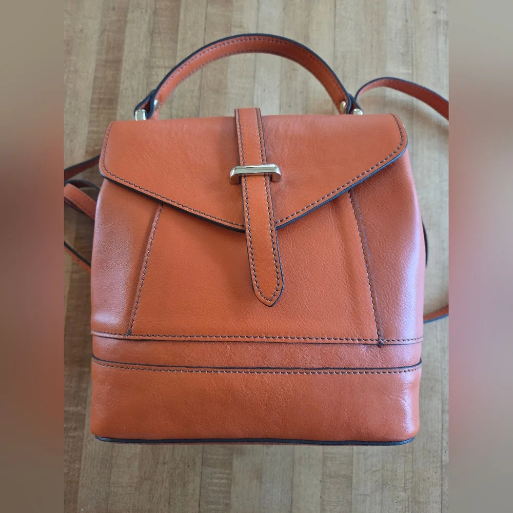 Italian Leather Handbag / Crossbody Bag Handmade By Divina Firenze - Picture 3 of 15